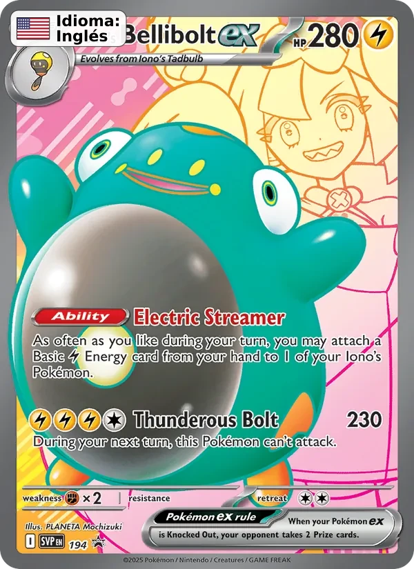 Iono's Bellibolt ex (194) — SVP Black Star Promos