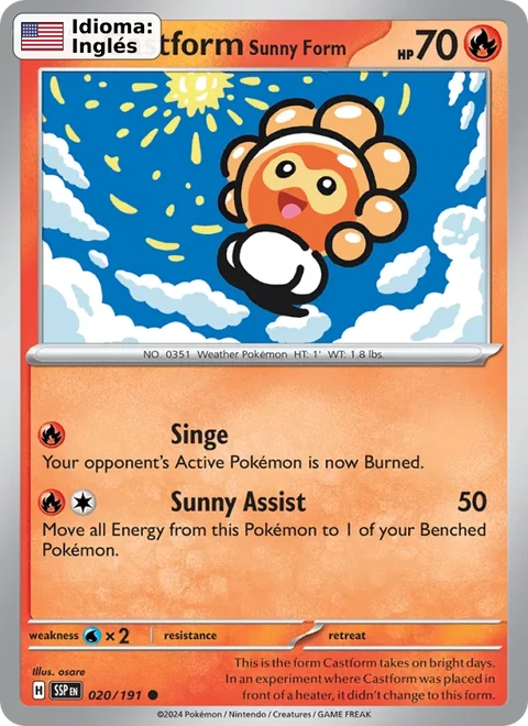 Castform Sunny Form (020) — Surging Sparks