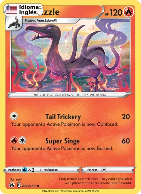 Salazzle (028) — Crown Zenith