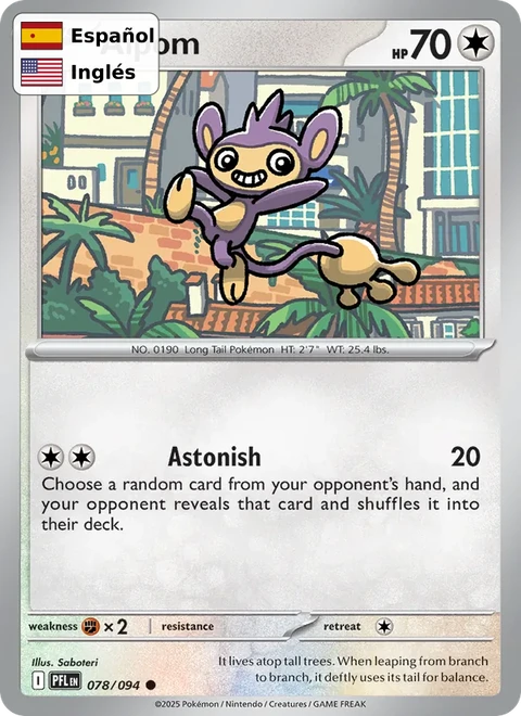 Aipom (078) — Phantasmal Flames