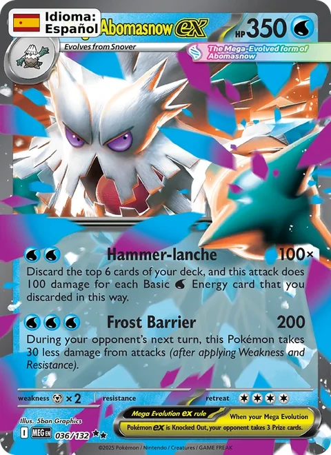 Mega Abomasnow ex (036) — Mega Evolution