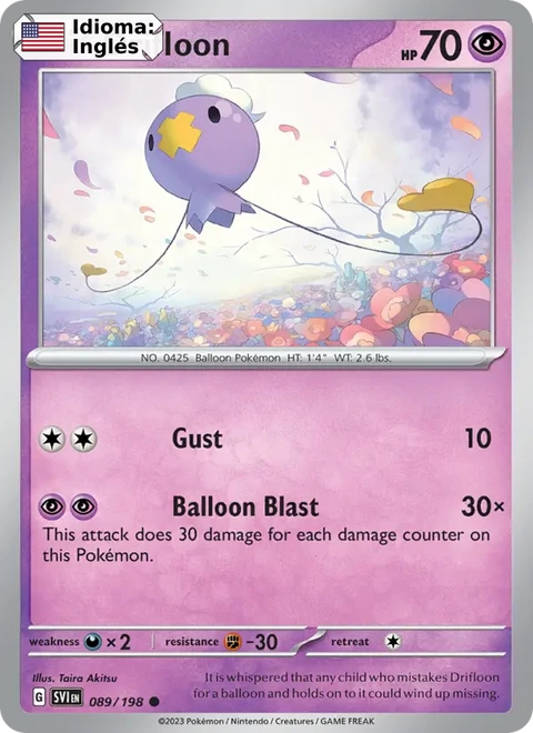 Drifloon (089) — Scarlet & Violet