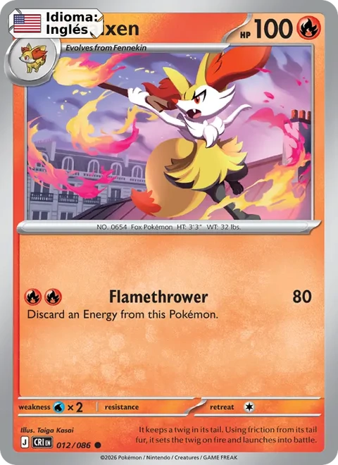 Braixen (012) — Chaos Rising