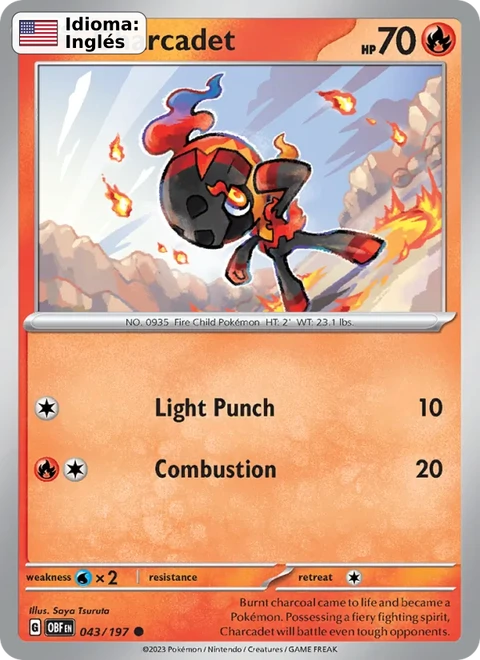 Charcadet (043) — Obsidian Flames