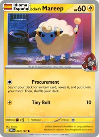 Team Rocket's Mareep (072) — Destined Rivals — Español · Reverse Holo · NM