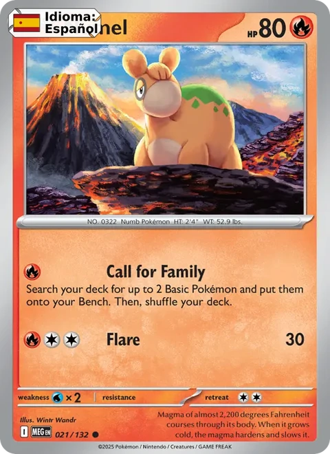 Numel (021) — Mega Evolution