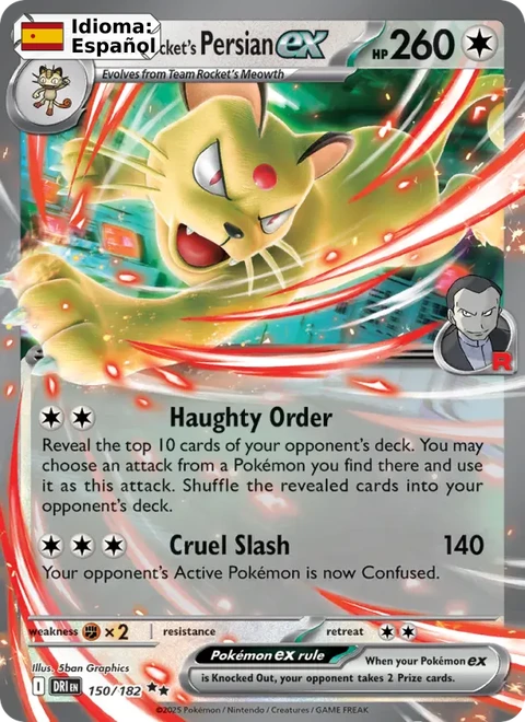 Team Rocket's Persian ex (150) — Destined Rivals