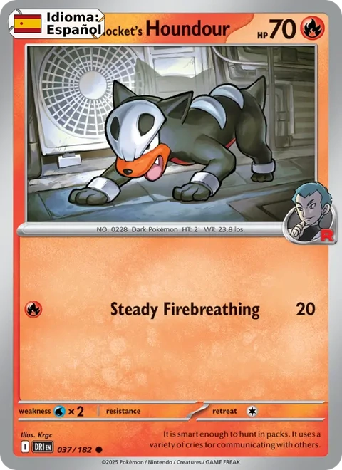 Team Rocket's Houndour (037) — Destined Rivals
