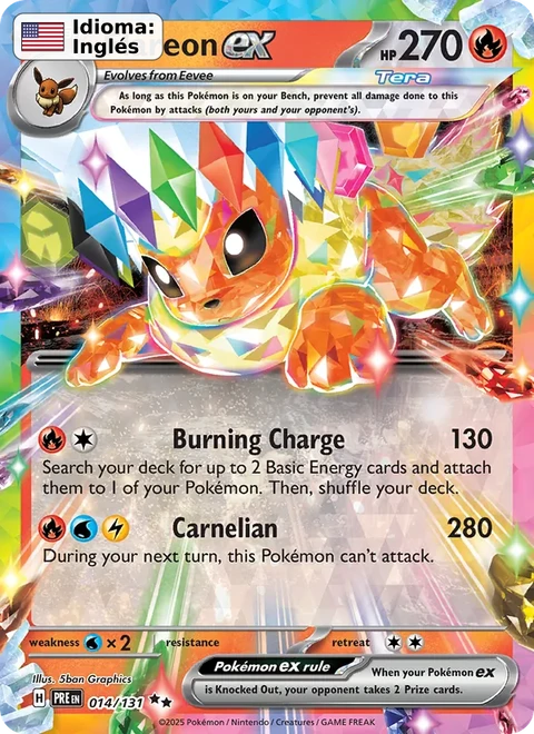 Flareon ex (014) — Prismatic Evolutions