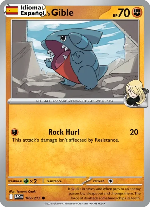 Cynthia's Gible (109) — Ascended Heroes