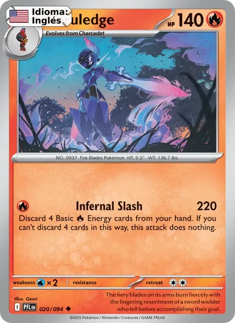 Ceruledge (020) — Phantasmal Flames