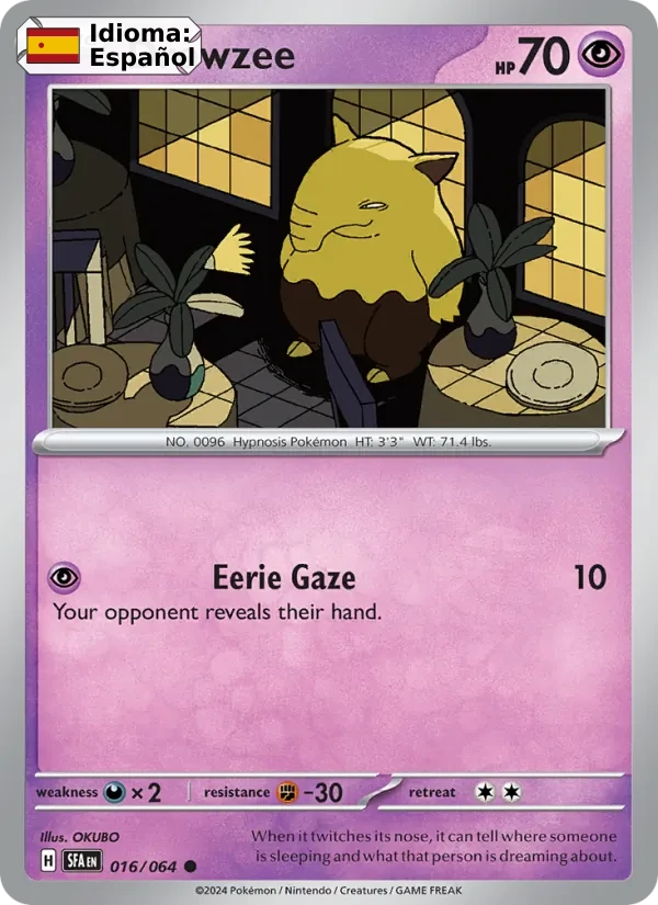 Drowzee (016) — Shrouded Fable