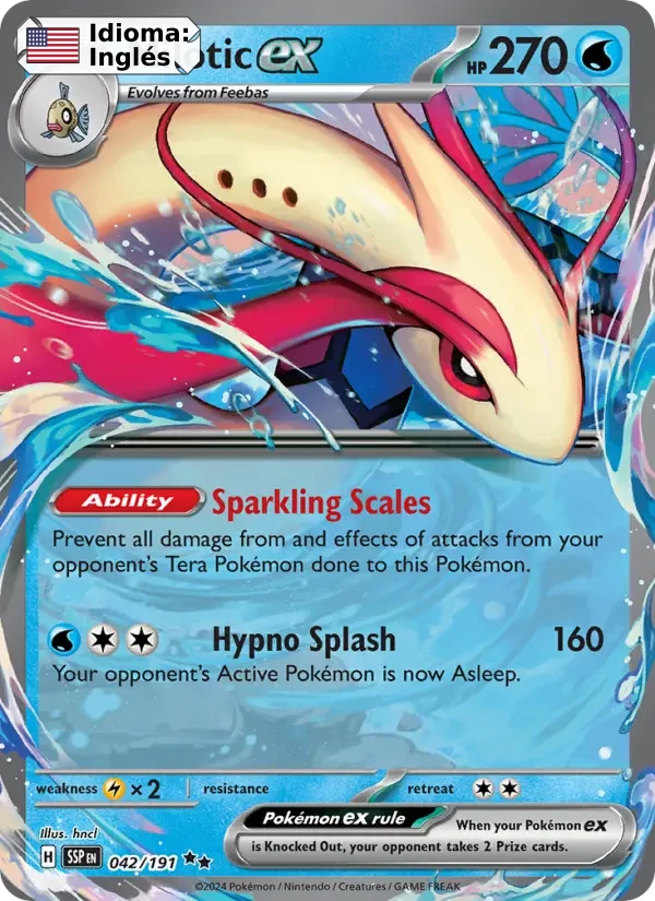 Milotic ex (042) — Surging Sparks