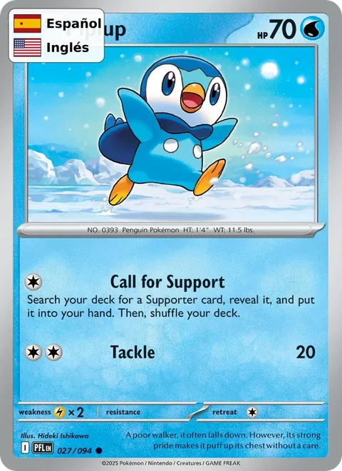 Piplup (027) — Phantasmal Flames