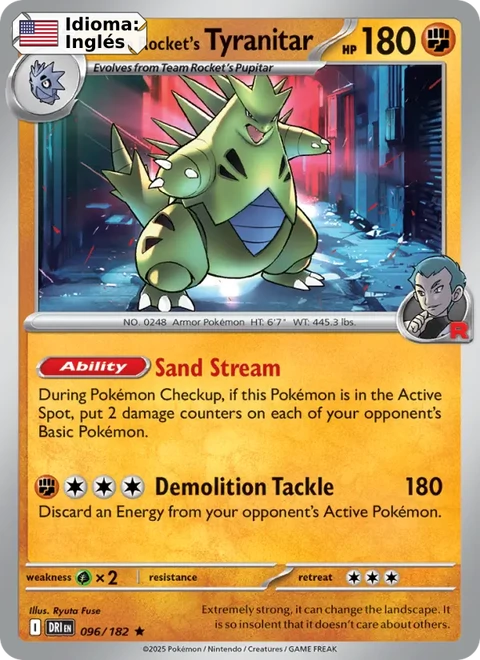 Team Rocket's Tyranitar (096) — Destined Rivals