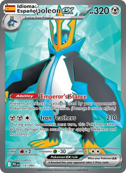 Empoleon ex (114) — Phantasmal Flames