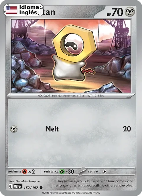 Meltan (152) — Obsidian Flames