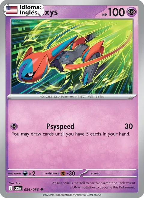 Deoxys (034) — Chaos Rising