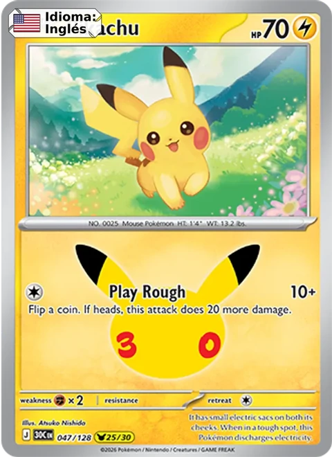 Pikachu (047) — 30th Celebration