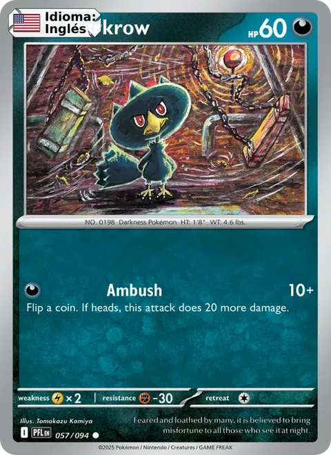 Murkrow (057) — Phantasmal Flames
