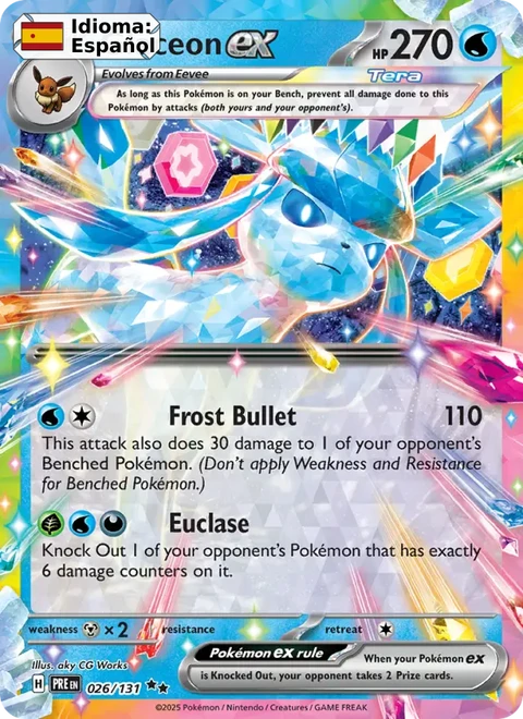 Glaceon ex (026) — Prismatic Evolutions