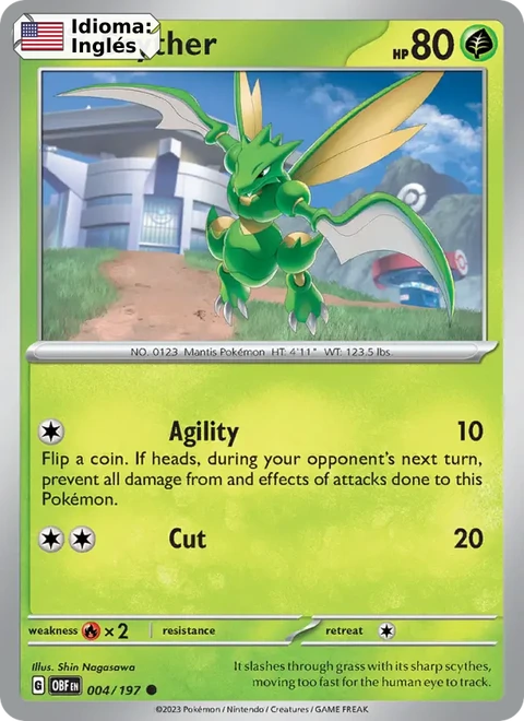 Scyther (004) — Obsidian Flames