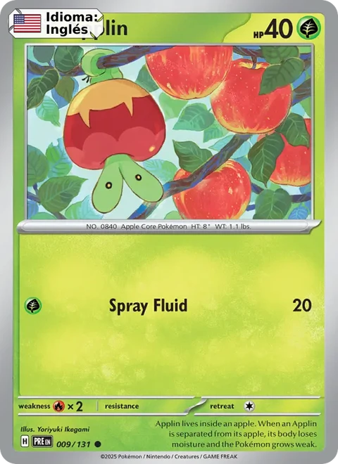 Applin (009) — Prismatic Evolutions