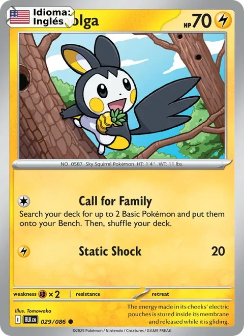 Emolga (029) — Black Bolt