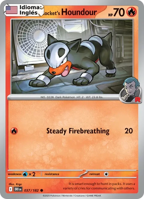 Team Rocket's Houndour (037) — Destined Rivals