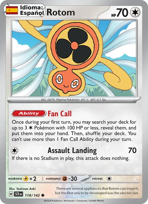 Fan Rotom (118) — Stellar Crown