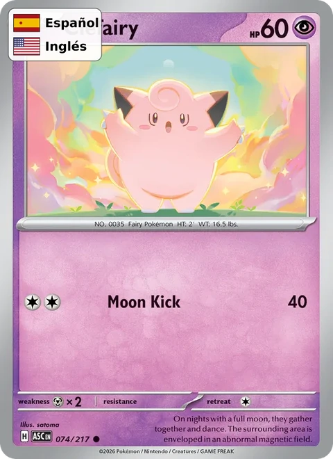 Clefairy (074) — Ascended Heroes