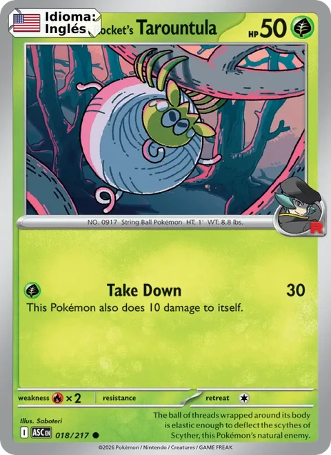 Team Rocket's Tarountula (018) — Ascended Heroes