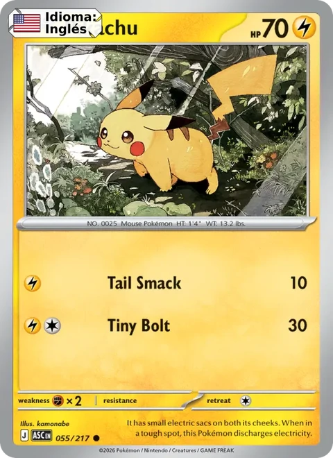 Pikachu (055) — Ascended Heroes
