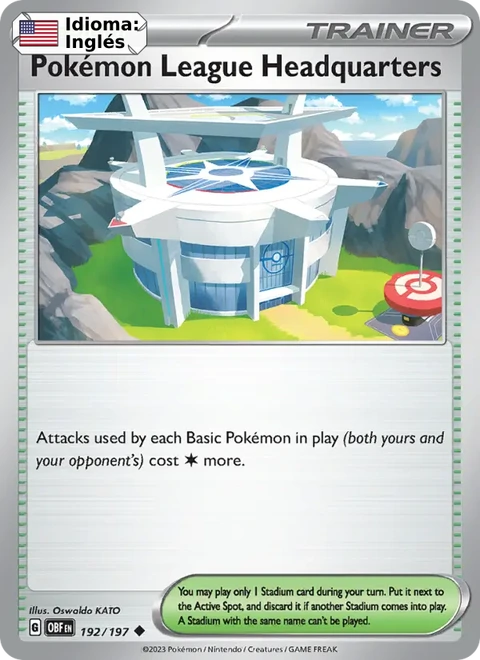 Pokémon League Headquarters (192) — Obsidian Flames