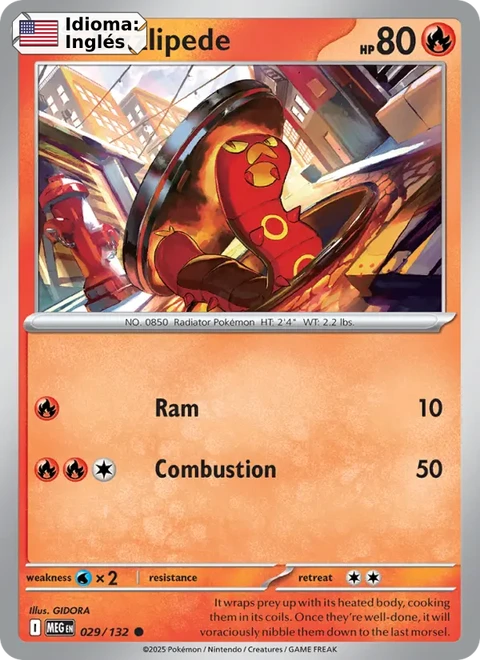 Sizzlipede (029) — Mega Evolution
