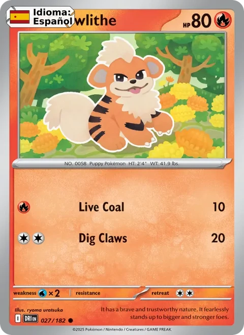 Growlithe (027) — Destined Rivals