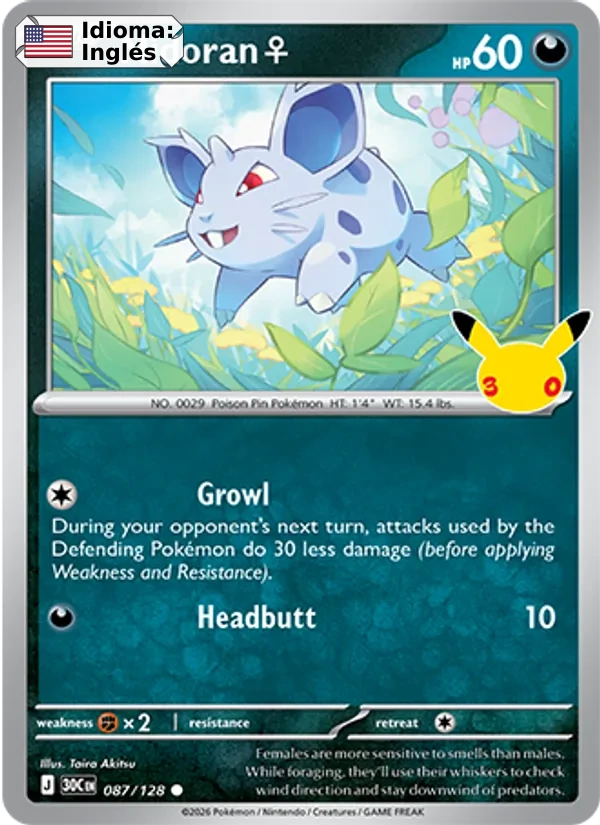 Nidoran♀ (087) — 30th Celebration