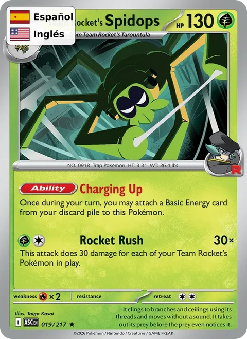 Team Rocket's Spidops (019) — Ascended Heroes