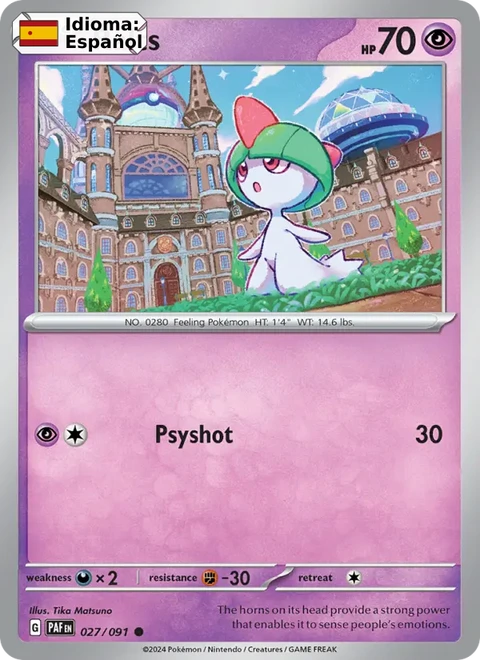Ralts (027) — Paldean Fates