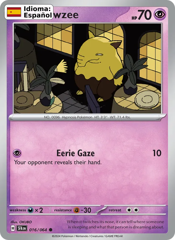 Drowzee (016) — Shrouded Fable